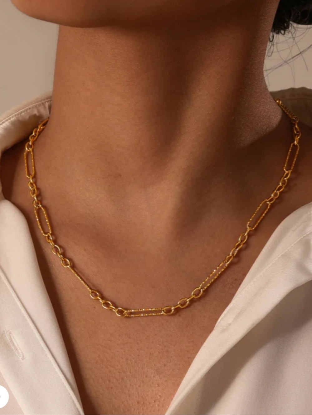 NIB Louise Carter Dubai Hills 14k Gold Pvd Waterproof Necklace 20"